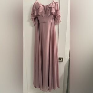 Elegant Mauve Evening Gown/Bridesmaid Dress